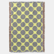 Amarillo con puntos grises de polka
