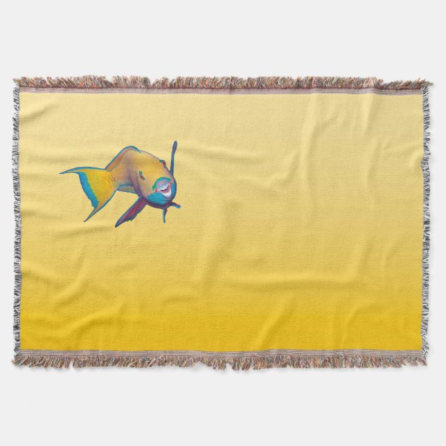 Manta AMBIENTE DE PRIMAVERA – Amarillo Pastel | profundo (Anverso)