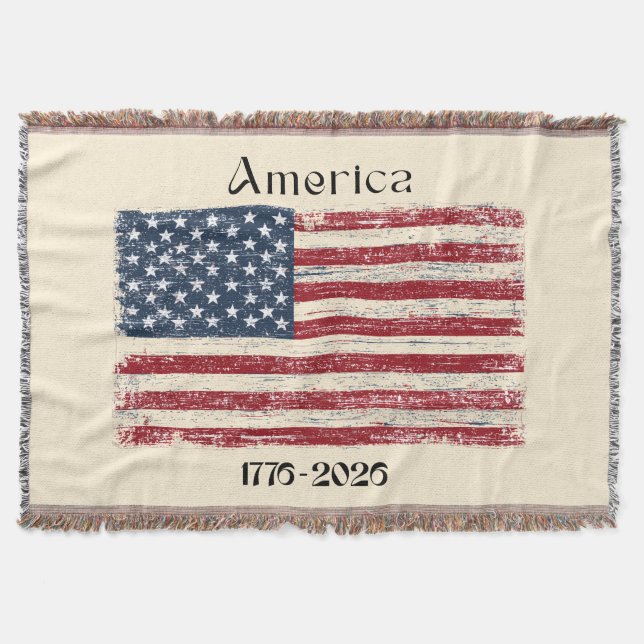 Manta America Flag 1776 to 2026 USA 250th Anniversary  (Anverso)