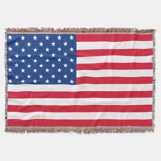 Manta  American Flag Throw Blanket  (Anverso)