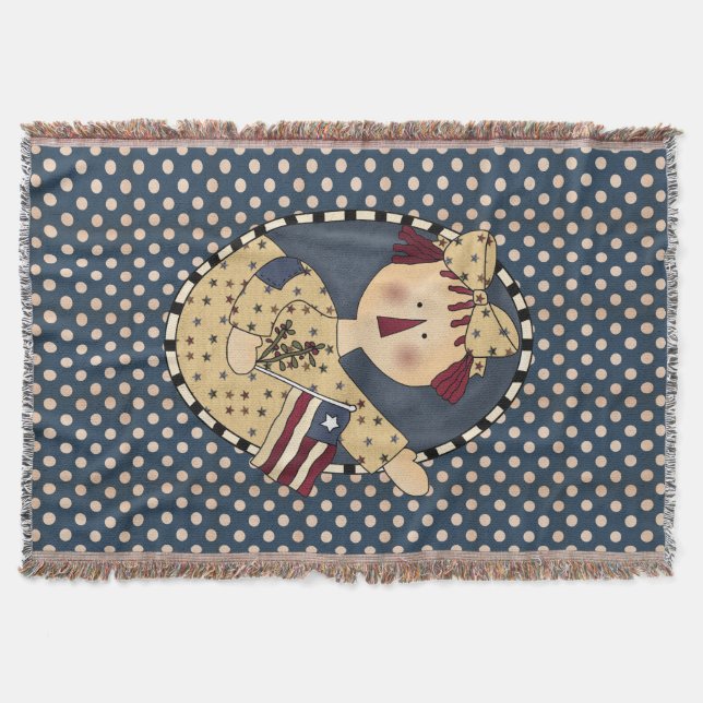 Manta Americana Annie Throw Blanket (Anverso)