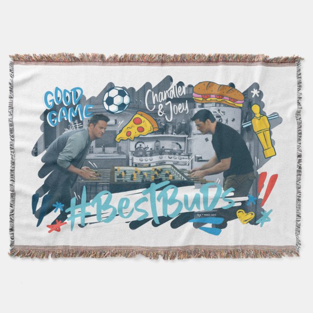 Manta AMIGOS™ | Chandler & Joey - Mejores Buds (Anverso)