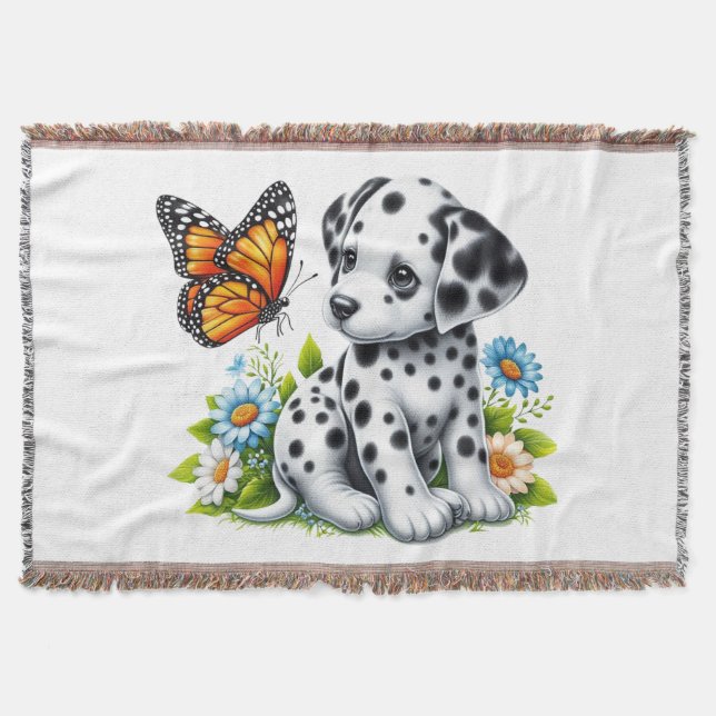 Manta Amigos de Cute Dalmatian/Butterfly (Anverso)