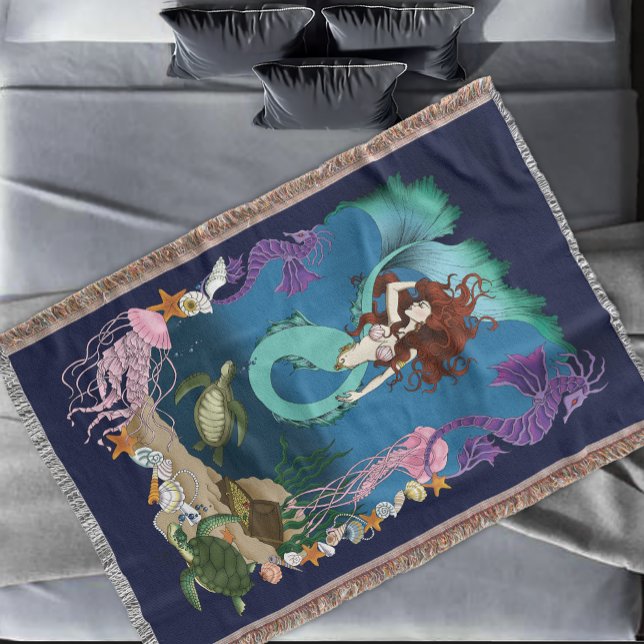 Manta Amigos de Fantasías Azules Mermaid (Subido por el creador)