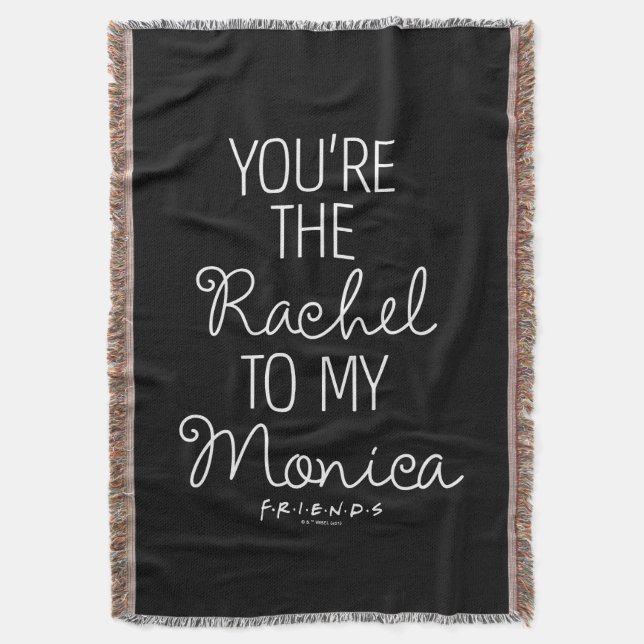 Manta AMIGOS™ | Tú eres la Raquel a mi Mónica (Frente vertical)