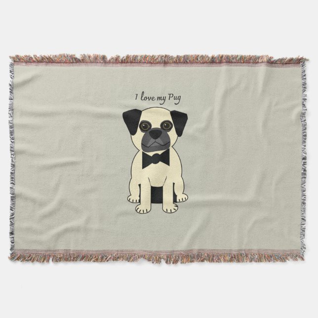 Manta Amo a mi Pug (Anverso)