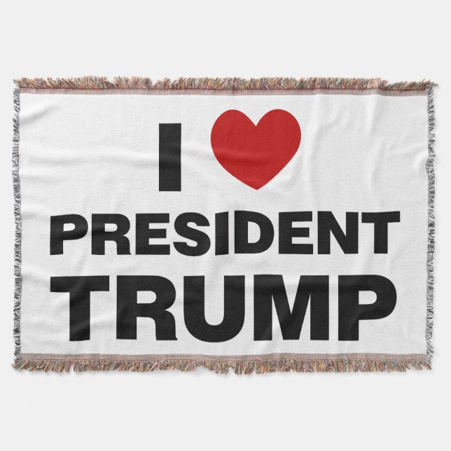 Manta Amo el corazón del presidente Trump (Anverso)