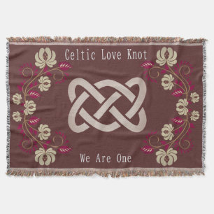 Manta Amor Celta Knot Floral Oro Rosa