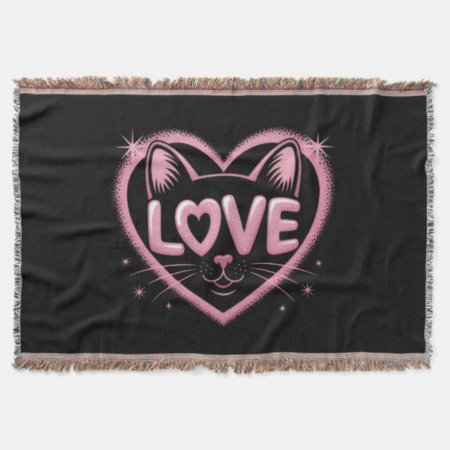 Manta Amor de Gato Brillante (Anverso)