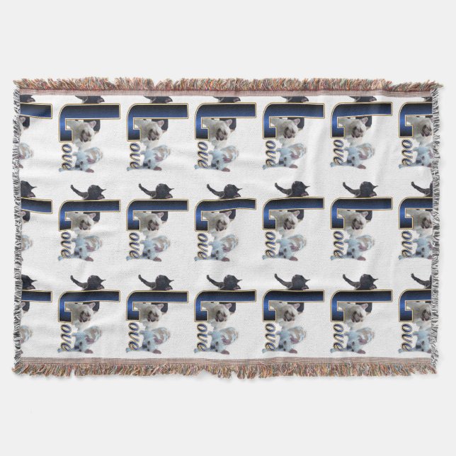 Manta AMOR DEL Bulldog francés (Anverso)