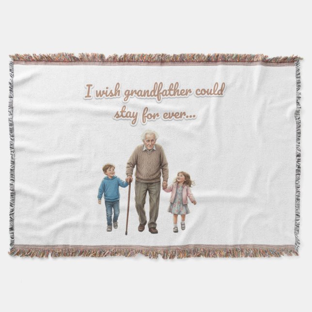 Manta Amor Eterno abuelo y nietos (Anverso)