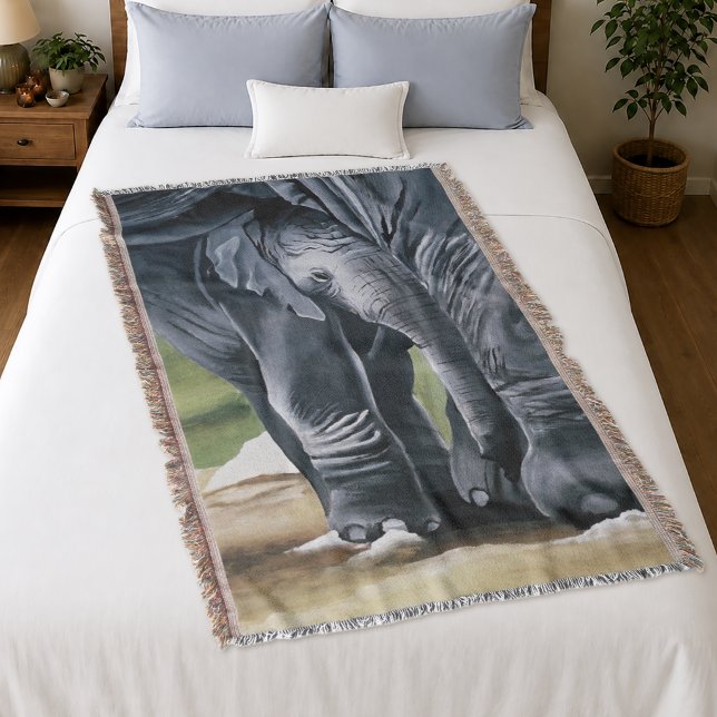 Manta Amor y Protección Materna de Elefante Bebé (Subido por el creador)