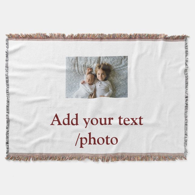 MANTA AÑADIR SUS NAVIDADES DE TEXTO FOTOGRÁFICO (Anverso)