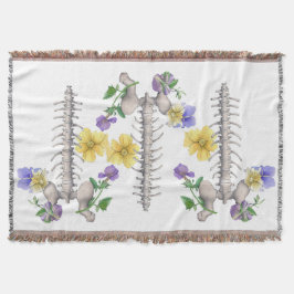 Manta Anatomía floral - Vértebras, hueso de la cadera