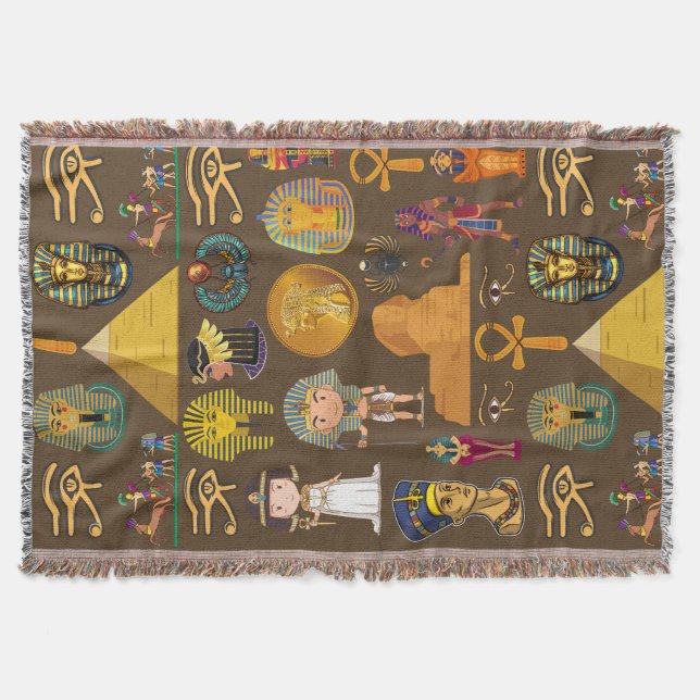 Manta Ancient Egyptian Hieroglyphic -Pattern Symbol  (Anverso)