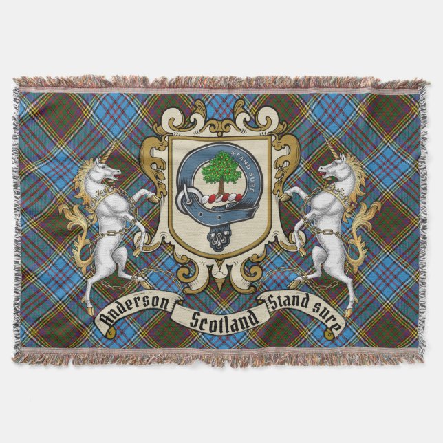 Manta Anderson Clan Badge & Tartan (Anverso)