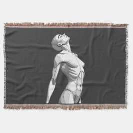 Manta Android Anatomy - Premium Cozy Fleece Blanket