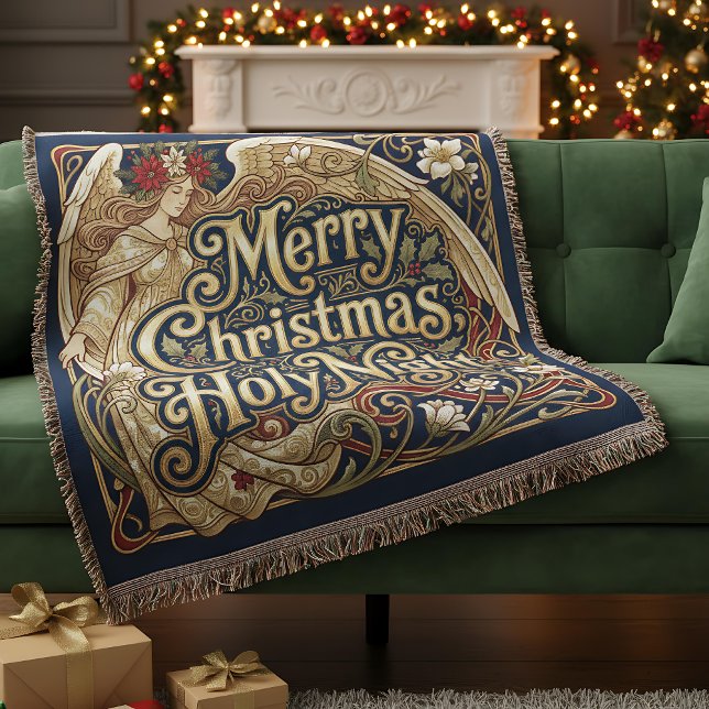 Manta Ángel de la Noche Santa Bendición Personalizable (Subido por el creador)