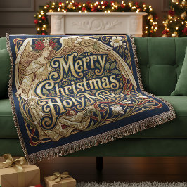 Manta Ángel de la Noche Santa Personalizable Bendición
