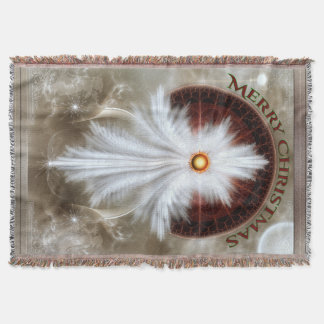 Manta Angel Wings Snowflake Feliz Navidad