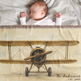 Manta Año de la Familia Antiplano Biplano de Avión Vinta