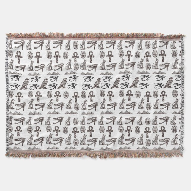 Manta Antigüedades Egipcias Atemporales Patrones Digital (Anverso)