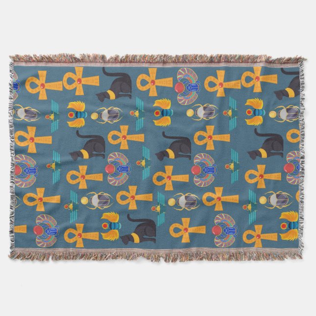 Manta Antique Egypt Pattern, Hieroglyphics digital paper (Anverso)