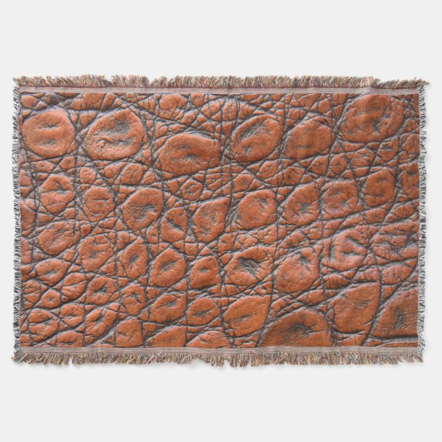 Manta apariencia falsa de cuero de cocodrilo (Anverso)