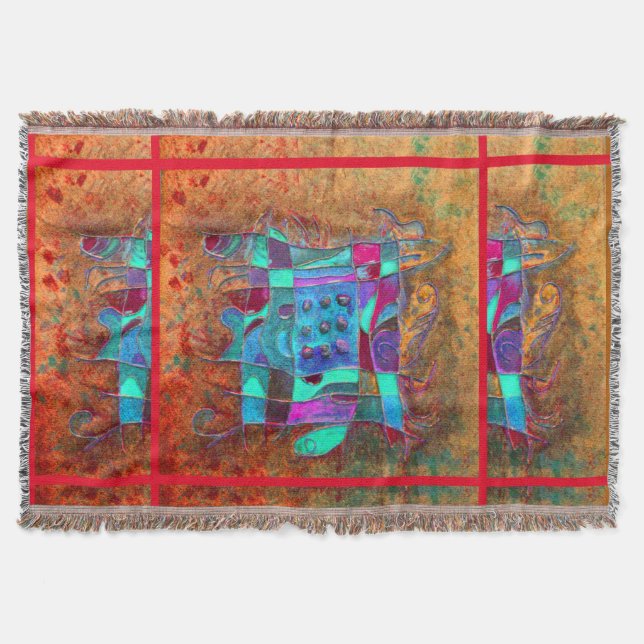 Manta "Apertura Amber" por Paul Buică Throw Blanket (Anverso)