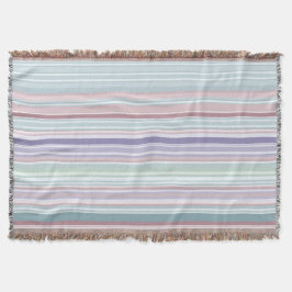 Manta Aqua, Blush and Lavender Stripes