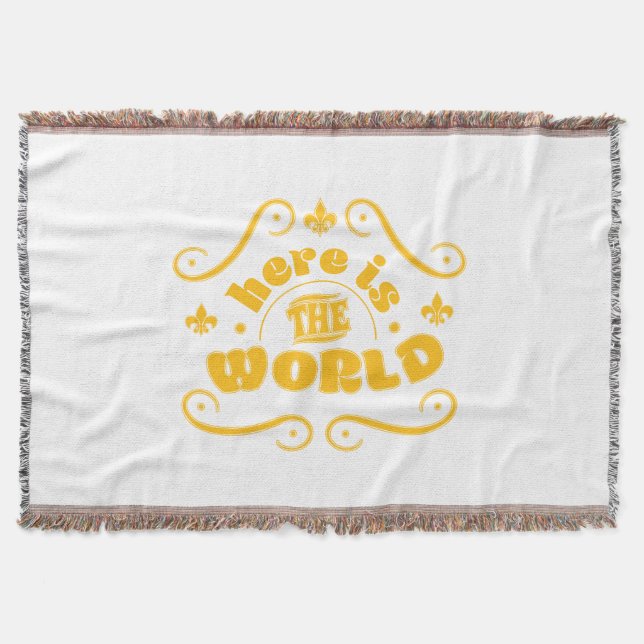 Manta Aquí está el mundo (Anverso)