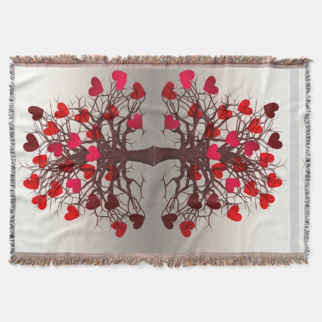 Manta Árbol de corazones (Anverso)