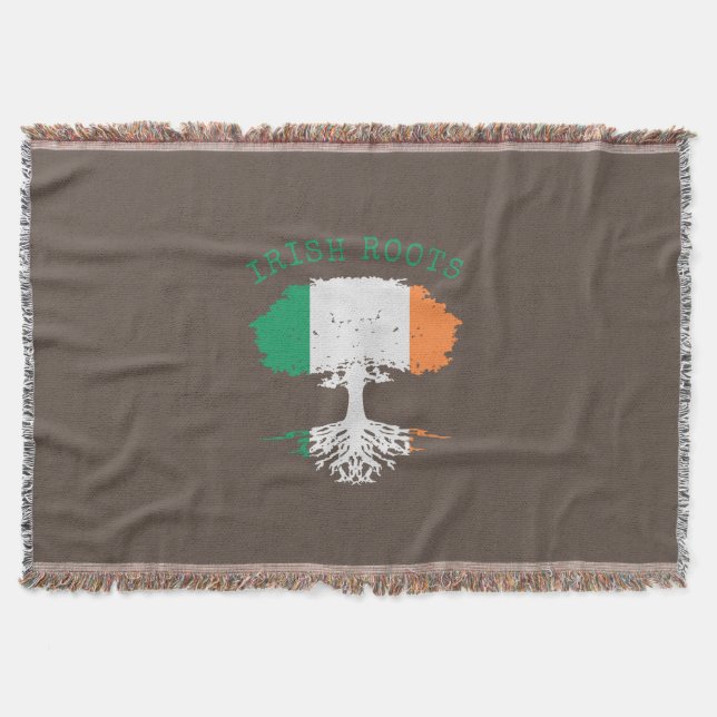 Manta Árbol de familia de raíces irlandesas (Anverso)