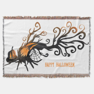 Manta Árbol de Halloween/Octubre/Caída/Calabaza