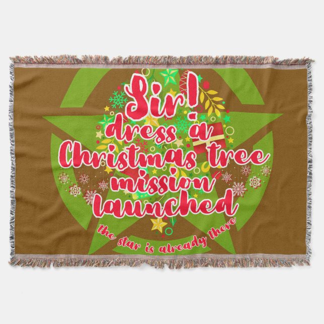 Manta Árbol de Navidad, misión, ejército (Anverso)