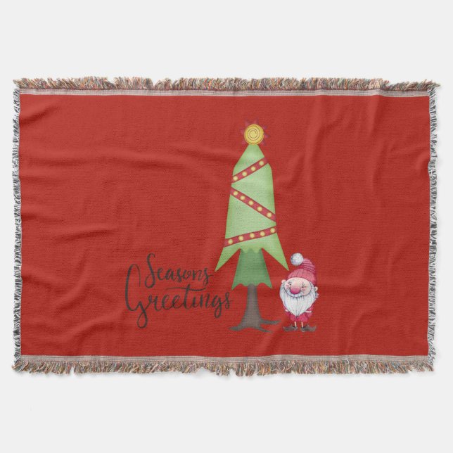 Manta Árbol de Navidad y Gnome (Anverso)