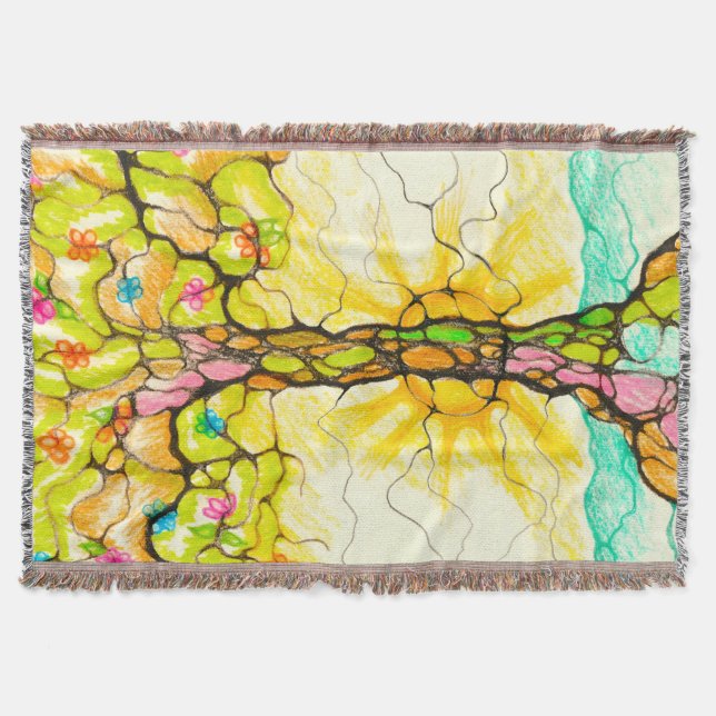 Manta Árbol de primavera (Anverso)
