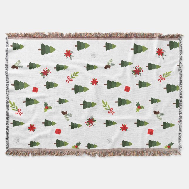 Manta Árboles y arcos de Navidad (Anverso)