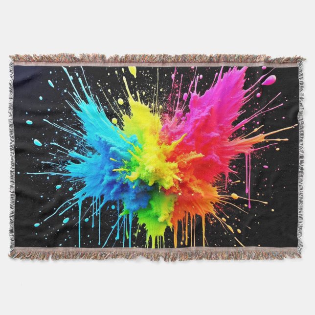 Manta Arcoiris Splash Powder Art (Anverso)