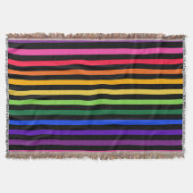 Arcoiris y rayas negras