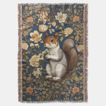 Ardilla Con Flores De Acacia William Morris