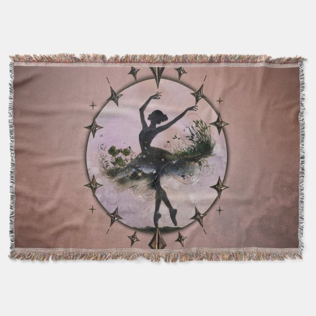 Manta Armonía del movimiento La bailarina en la luz de l (Anverso)