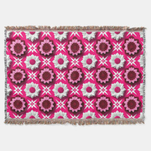 Manta 🌸Armonía Rosa Floral de Loto Vibrante✨