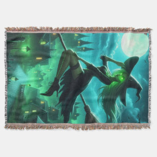 Manta Aroma verde espumoso bruja Halloween