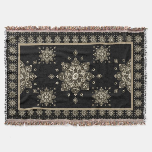 Manta Arrojar medallas de Sepia en negro (Anverso)