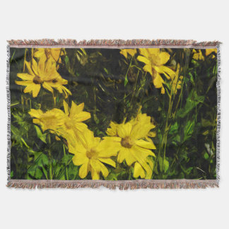 Manta Arrowleaf Balsamroot Flor silvestre amarillo Resum