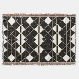 Manta Art Deco Black and Gold Geometric luxury