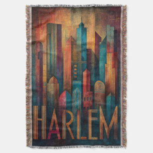 Manta Art Deco del Renacimiento del Harlem