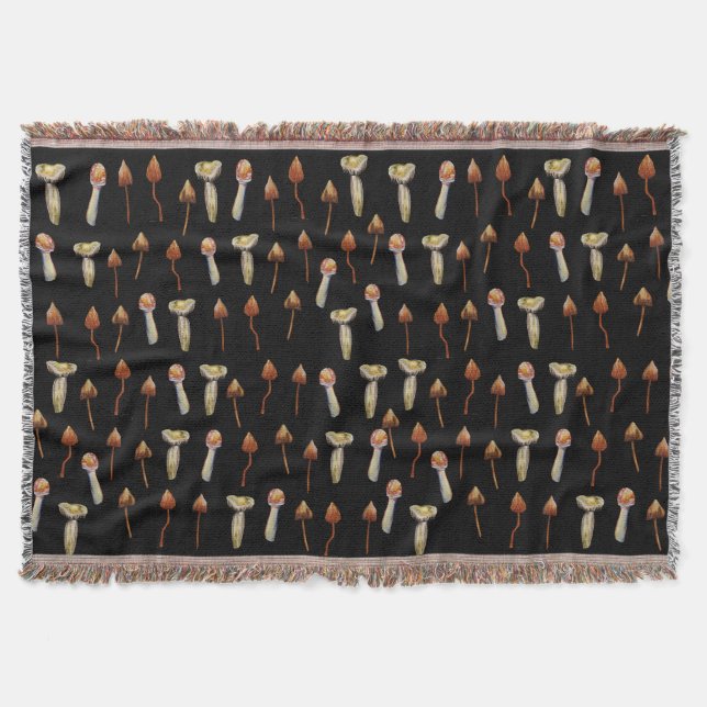 Manta Arte acuático de los hongos mágicos (Anverso)