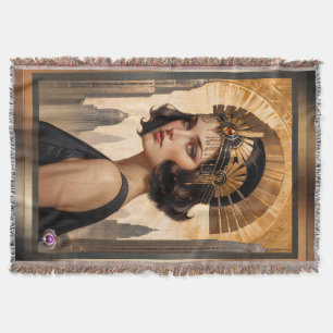 Manta Arte conceptual de arte Art Deco Damsel AI por Xze